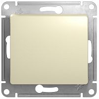 Переключатель без рамки Systeme Electric Glossa 1-кл. проходной бежевый картинка